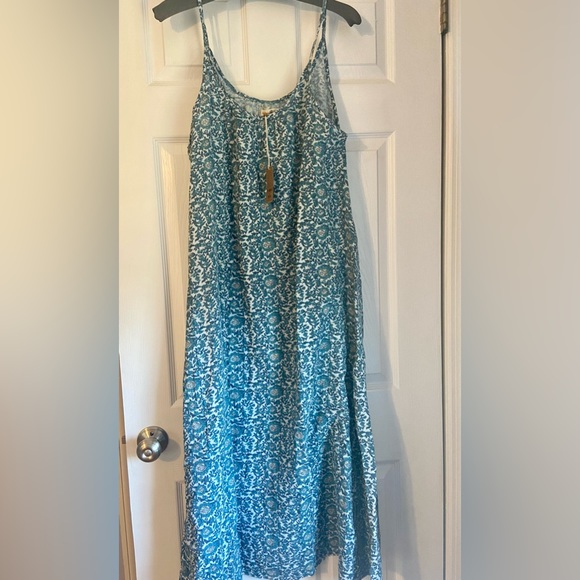 NATURAL LIFE Dresses & Skirts - NEW Natural Life Coco Cotton Midi Dress - Blue Floral Vines
(Size M)